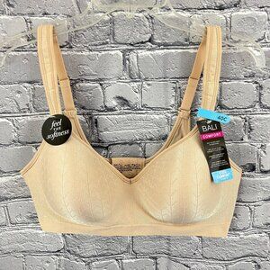NWT Bali Women's 40C Comfort Revolution Shaping Wireless Bra DF3463 Nude